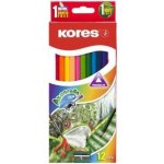 Kores pastelky trojhranné Aquarel akvarelové 12 barev 199330 – Zboží Živě