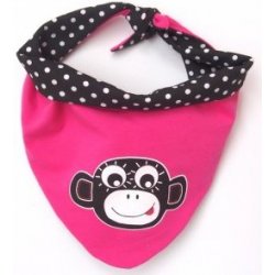 Pinkie Dětský šátek Pink Bullets Monkey