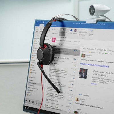 HP Poly Blackwire 5220 Stereo USB-C sluchátka + 3.5mm konektor + USB-C/A adaptér (93S88AA) – Hledejceny.cz