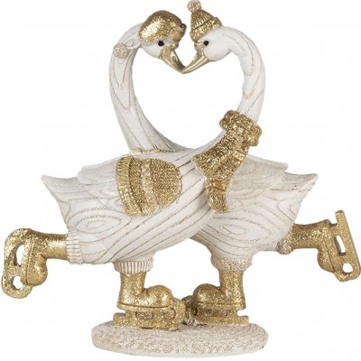 Vánoční dekorativní soška labutí v čepicích 18*8*17 cm – Hledejceny.cz