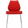 Jídelní židle Kartell Maui Soft bez područek červená