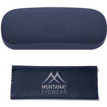 Montana pevné kovové pouzdro na brýle + mikroutěrka modré Montana MC1B-MNT