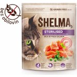 Shelma Sterille bezobilné granule s čerstvým lososem pro dospělé kočky 750 g