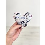 VFstyle levandulový polštářek srdíčko 14x13 cm Butterfly – Zboží Mobilmania