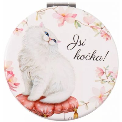 Albi Zrcátko kapesní Jsi kočka 7 cm – Zboží Dáma