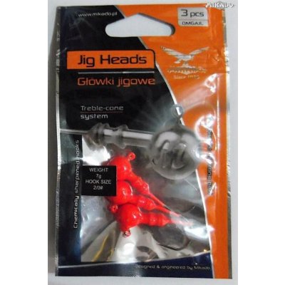 MIKADO Barvené JIG HEAD OMGAJO oranžové BN vel.3 15g 3ks – Hledejceny.cz