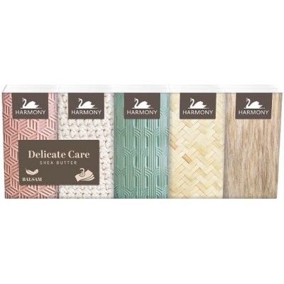 Harmony Delicate Care Butter Papírové kapesníky 3-vrstvé 10 x 10 ks – Zboží Dáma