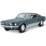 Maisto 1967 Ford Mustang Fastbackmetal zelená 1:18 – Hledejceny.cz