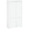Šatní skříň Kondela LINDY 4D bílý lesk 106 x 202 x 56 cm