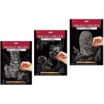 SMT Creatoys Škrabací obrázek stříbrný A4 3 druhy – Zboží Mobilmania