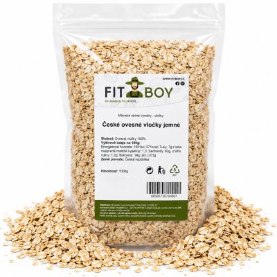 Fitboy Ovesné vločky 1 kg – Hledejceny.cz