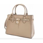 Michael Kors kožená kabelka Hamilton medium key lock camel – Zboží Mobilmania