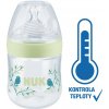 Láhev a nápitka Nuk Nature Sense láhev s kontrolou teploty zelená 150ml