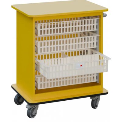 DEXTER 22 ABS vozík boxový, otevřený, 880x750x520 mm, žlutá odio – Hledejceny.cz