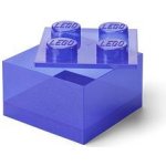 LEGO® úložný box 4 s víkem třpitivá fialová – Sleviste.cz