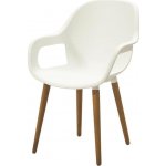 ASKO Židle zahradní ORLANDO akácie/plast bílá – Zboží Mobilmania