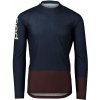 Cyklistický dres POC MTB Pure LS Turmaline Navy/Axinite Brown