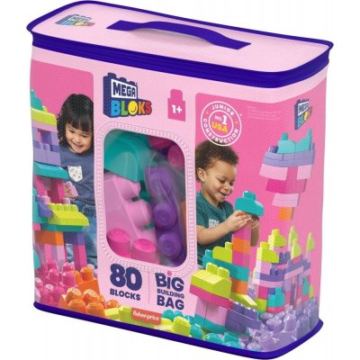 MEGA BLOKS Velký pytel kostek - Růžový (80) – Zbozi.Blesk.cz
