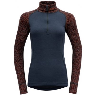 Devold dámský rolák s dlouhým rukávem a zipem duo active merino 210 Zip Neck Ink