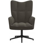 VidaXL 328096 relaxační tmavě šedé samet – Zboží Dáma