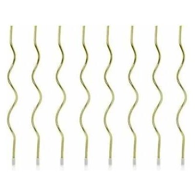 Svíčky zakroucené zlaté 14 cm, 8 ks – Zbozi.Blesk.cz