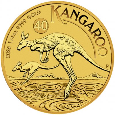 The Perth Mint zlatá mince Australian Kangaroo 1/4 oz – Zboží Dáma