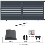 Posuvná hliníková brána 4000 x 1803 mm s pohonem TU4324KSD – Hledejceny.cz