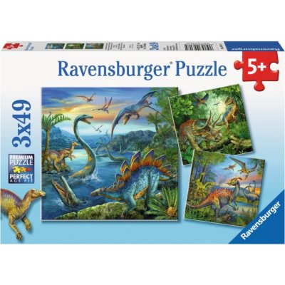 Ravensburger Dinosauři 3 x 49 147 dílků – Zbozi.Blesk.cz