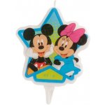 Dekora Dortová svíčka 2D - Mickey a Minnie Mouse 7 cm – Zboží Mobilmania
