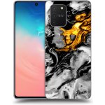 Pouzdro Picasee silikonové Samsung Galaxy S10 Lite - Black Gold 2 čiré – Zboží Mobilmania