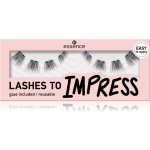Essence LASHES TO IMPRESS umělé řasy s lepidlem 8 ks – Sleviste.cz