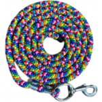 KENTAUR Vodítko pletené s niklovou karabinou duhová – Zboží Dáma