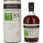 Diplomático Distillery Collection No.3 POT STILL Rum 47% 0,7 l (tuba) – Zboží Dáma