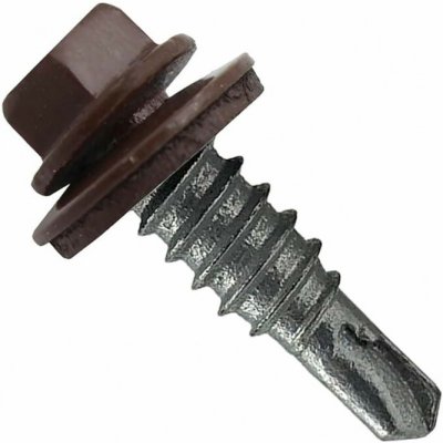 Covernit Farmářský samořezný šroub 4,8 x 35 mm Barva: RAL 8017, V balení: 25 ks – Sleviste.cz