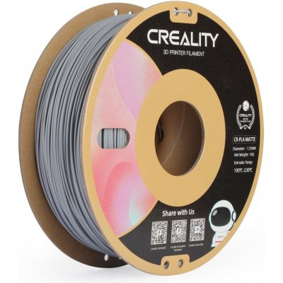 Creality CR-PLA Matte matně šedá 1,75 mm, 1 kg – Zboží Mobilmania