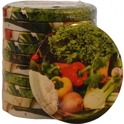 víčko TWIST 82 dekor ZELENINA 10ks – Zboží Mobilmania