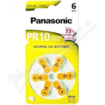 Panasonic baterie do naslouchadel 6ks PR10(230)/6LB