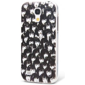 Pouzdro HGM Pružné plastové Samsung Galaxy S4 mini BLACKaWHITE