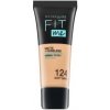 Make-up Maybelline Fit Me! Foundation Matte + Poreless 124 Soft Sand tekutý make-up s matujícím účinkem 30 ml