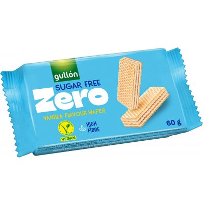 Gullón Vanilla oplatky plněné krémem s vanilkovou příchutí bez cukru 180 g – Sleviste.cz