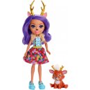 Panenka Mattel Enchantimals se zvířátkem Danessa Deer a Sprint