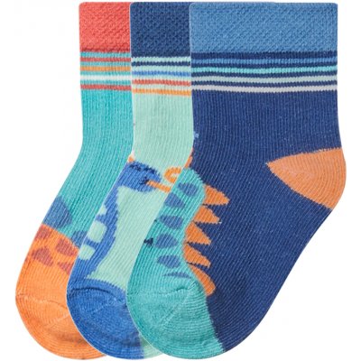 lupilu Dětské ponožky s BIO bavlnou 3 páry navy modrá – Hledejceny.cz