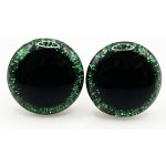 Glitrové bezpečnostní oči Ø14mm (Pár) Barva: Zelená – Zboží Dáma