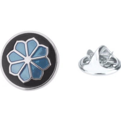 Miranda brož do klopy Galsang Flower JBP001 modrá – Zboží Dáma