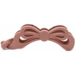 Spona na vlasy - mašle Barva: růžově-hnědá – Zboží Mobilmania