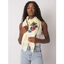 Dámský šátek s nášivkami květin at-ch-enec-114-yellow