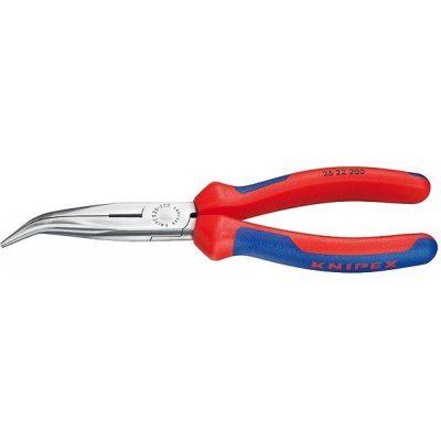 KNIPEX Kleště montážní půlkulaté zahnuté s břity, 200 mm 26 22 200 – Sleviste.cz
