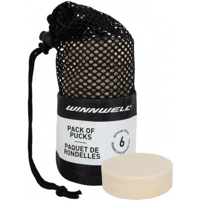 Winnwell Hokejový puk bílý 6ks – Zboží Dáma