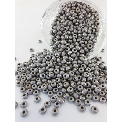 Rokajl Preciosa 8/0 - šedá - perleť - 1 g – Hledejceny.cz