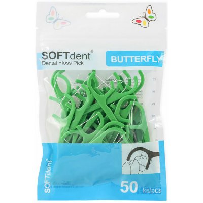 SoftDent dentální párátka s nití 50 ks